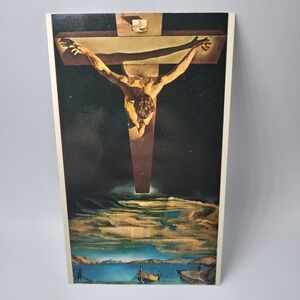 Salvador Dali Christ of St John of the Cross Glasgow Art Gallery Postcard Blank